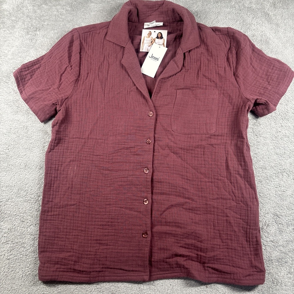 Women's Jenni Style Not Size Button Up Pink Size Small NWT